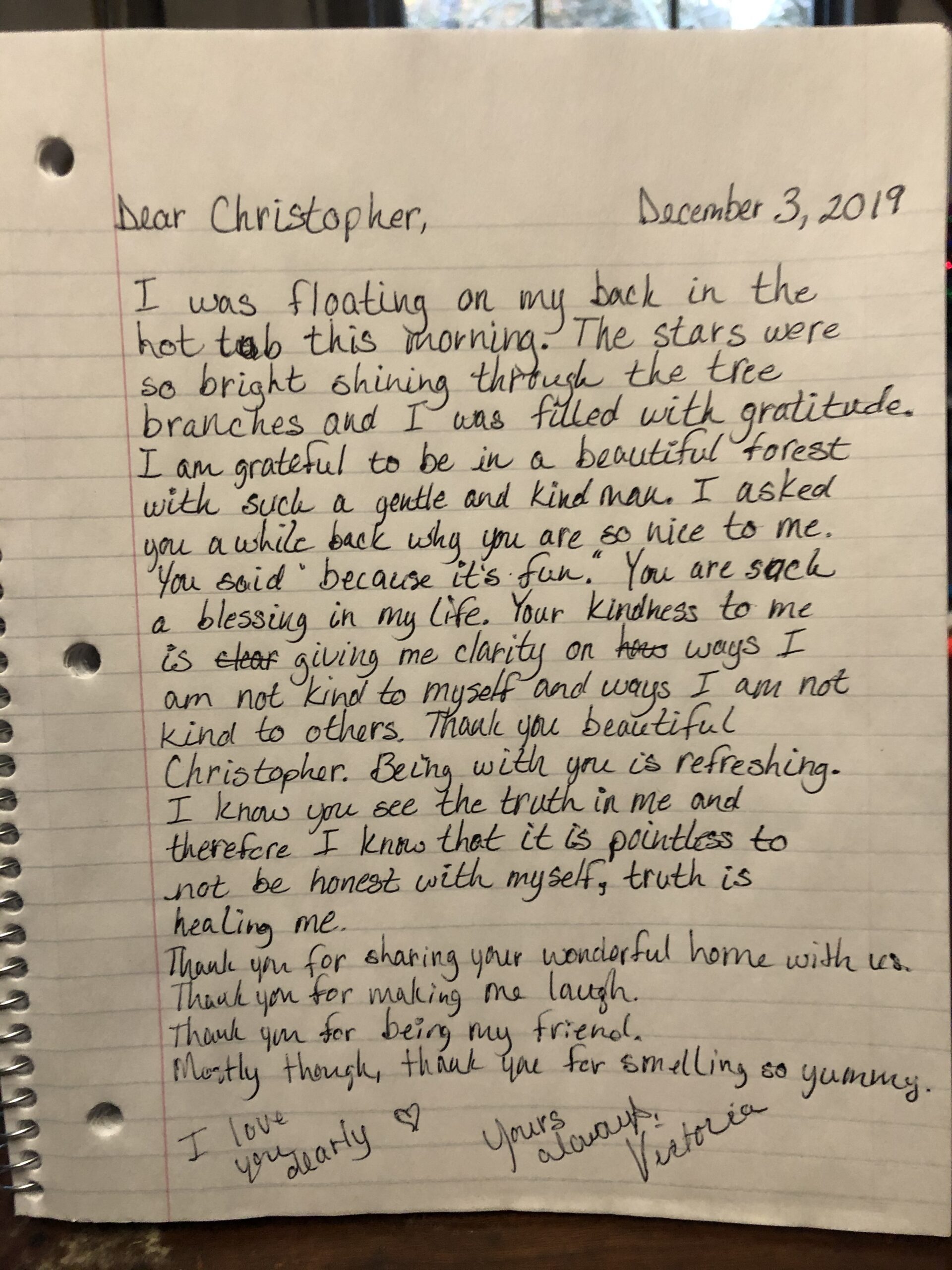 A Letter To Christopher